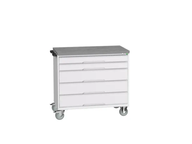 gereedschapswagen 980x1050x600mm linoleum 5 laden RAL7035+RAL7035