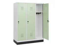 schoollocker,HxBxD 1630x1200x500mm,3vak,vak B 400mm,draaigrendel