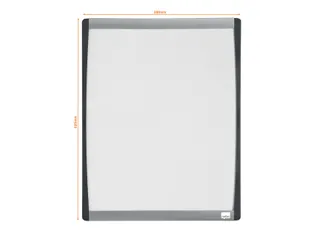 Nobo droog uitwisbaar whitebord met gewelfde lijst 35.5x28cm - 5