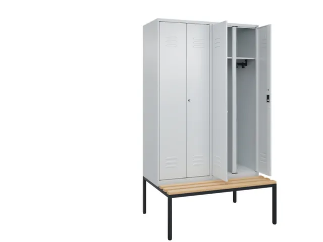 locker voor scheiding van kleding,HxBxD 2120x1200x815mm,4vak