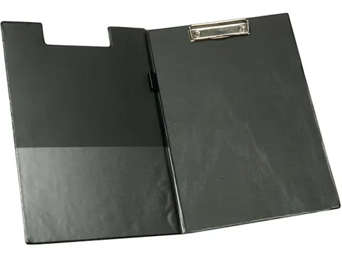 Klemmap Opvouwbaar PVC A4 Zwart