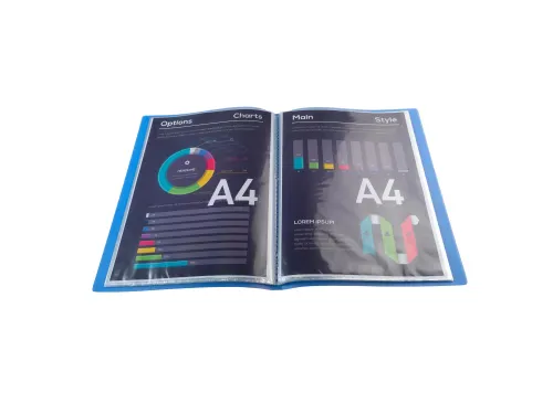 Showalbum Chromaline PP 40 tas A4 blauw