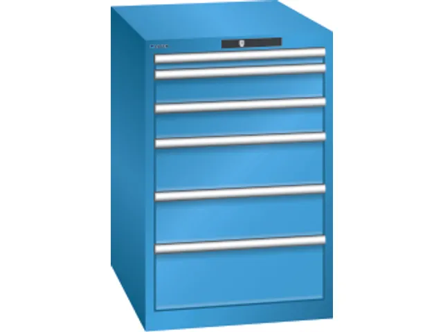 Ladenkast Hxbxd 850x564x725mm 6laden 75kg Codeslot Afwerking Ral5012