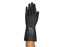 OUTLET Ansell AlphaTec 87-118 natuurrubberen latex handschoen Zwart ma