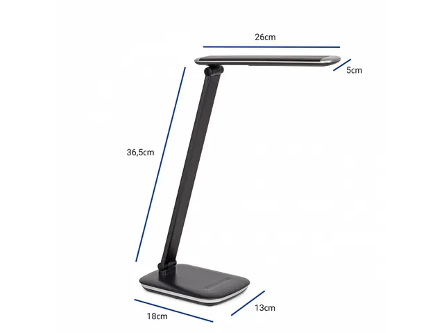 Bureaulamp LED MAULjazzy dimbaar USB-poort Zwart