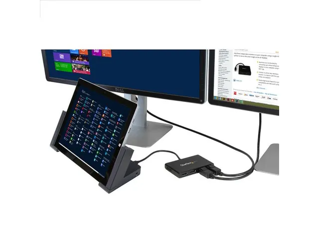 Mini Displayport Naar Displayport Multi-monitor Splitter 4-Poorts Hub