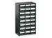 ESD-assortimentskast,HxBxD 550x310x180mm,24lade(n),laden zwart