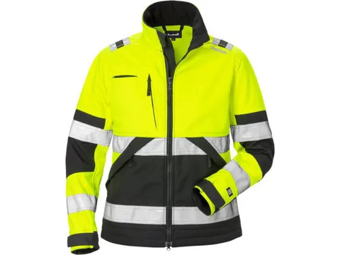 Fristads 4183 WYH softshell, geel/zwart, maat S, per stuk
