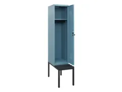 locker met bank,HxBxD 1950x400x815mm,1vak,vak B 400mm,draaigrendel