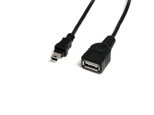 30cm mini USB 2.0-kabel USB A naar mini B F/M