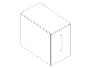 apothekerskast,HxBxD 720x450x800mm,1lade(n),aanbouw links,decor beuken - 2