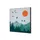 Wanddecoratie Textiel Set 40x40cm Zon en Vogels
