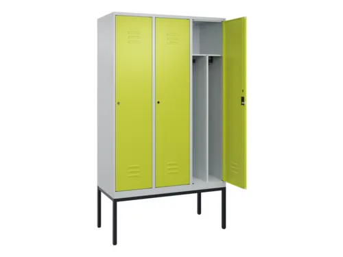 locker voor scheiding van kleding,HxBxD 2120x1200x500mm,3vak