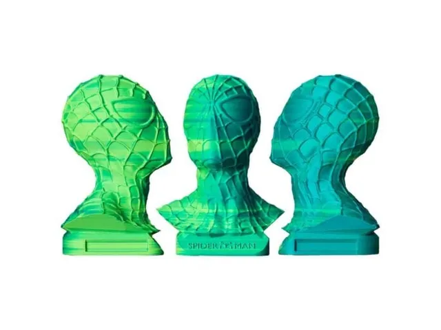 Azurefilm PLA Dual Original 3D filament 1,75mm Blauw - Groen 1kg