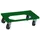 Bakonderwagen 250kg Laadvloer 600x400mm Kunststof Wielen Groen