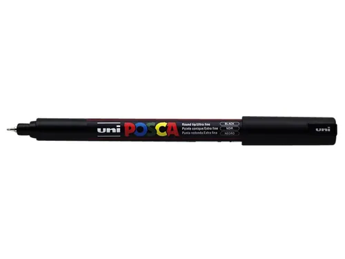 Verfstift Posca PC1MR Extra Fijne punt 0,7mm Zwart