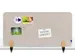 Séparateur de bureau Elements Acoustique 60x120cm Beige Pinces