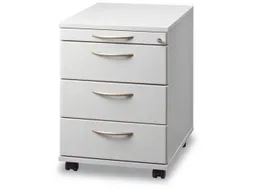 Ladenblok Lichtgrijs 590x430x580mm 1pennenlade 3laden Beugelgreep