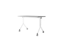 Opklapbare tafel Rocada Elva 120x60cm verrijdbaar wit/grijs