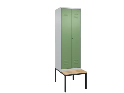 locker voor scheiding van kleding,HxBxD 2120x600x815mm,2vak