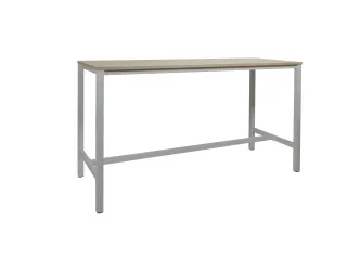 Domino Basic Statafel 180x80x110cm Robson Eiken Onderstel Alu - 1