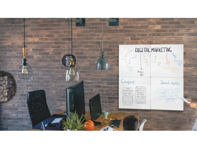 Frameloos Modulair Whiteboard Staal Magnetisch 45x45cm