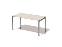 In hoogte verstelbaar bureau,HxBxD 650-850x1600x800mm,blad grijswit