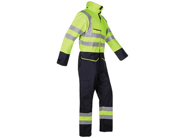 Combinaison d'hiver Sioen 7253 Carret jaune fluo/bleu marine Taille M
