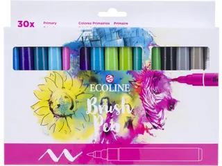 Ecoline Brush pen etui van 30 stuks set Primaire - 1
