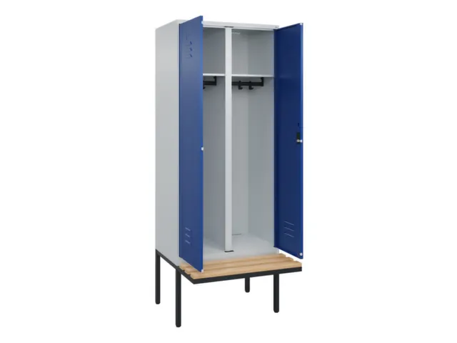 locker voor scheiding van kleding,HxBxD 2120x800x815mm,2vak