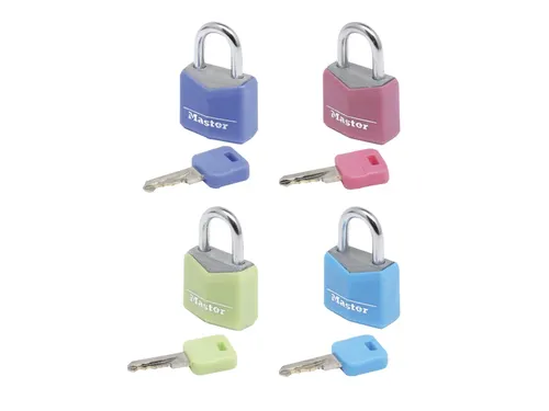 Hangslot MasterLock 4 assorti alu 20mm