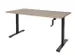 Bureau Assis-debout Dextro Slinger Pieds T 120x80 Hav/ceris-cadre Noir