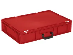 Euronorm Koffer Hxlxb 130x600x400mm 23l 1 Handgreep Rood
