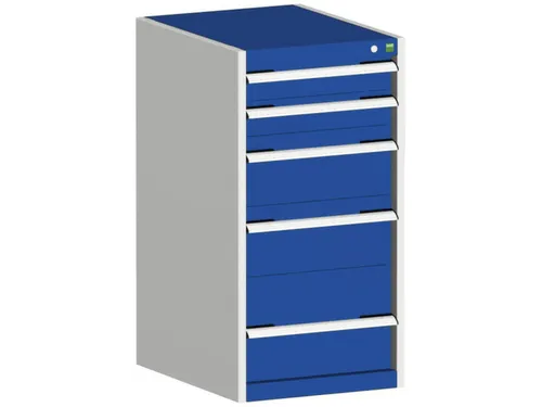 ladekast HxBxD 1000x525x650mm 5laden romp RAL7035 front RAL5010