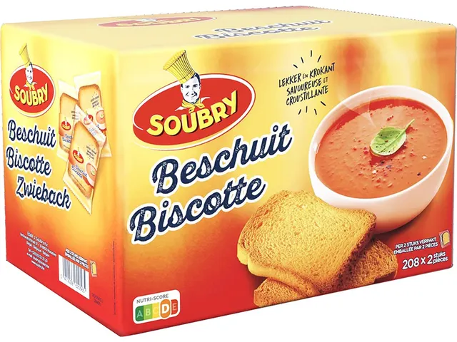 Beschuiten, Per 2 Verpakt, Doos Van 208 Stuks