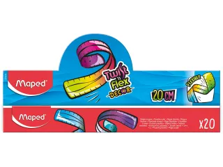 Liniaal Maped Twist 'n Flex Decor Animals 20cm display à 20 stuks ass - 8