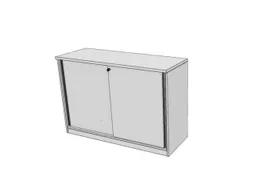 schuifdeurkast,HxBxD 825x1200x445mm,Bl-wit