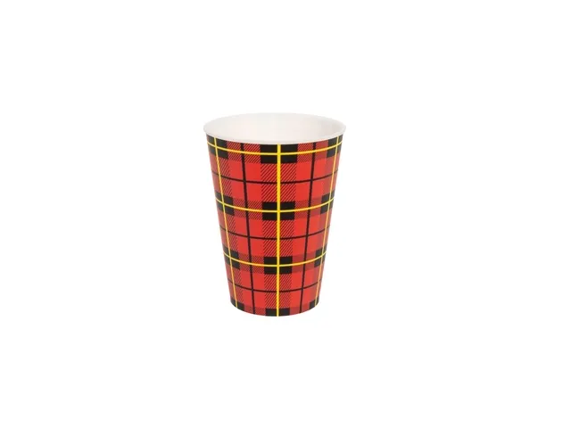 Beker IEZZY 180ml herbruikbaar Scotty 20 stuks rood