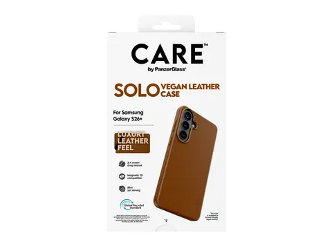 PanzerGlass CARE by Solo Case Brown w. Qi Samsung Galaxy S26+, H
