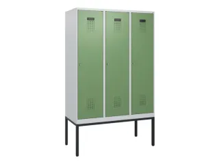 schoollocker,HxBxD 1950x1200x500mm,3vak,vak B 400mm,cil.-slot - 2