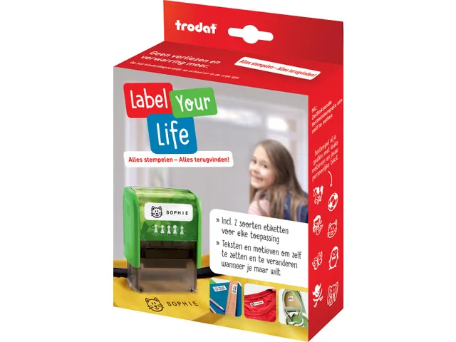 Label Your Life textiel-stempel, Nederlands