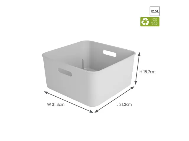 Opbergbox Sunware Home cube 12,5L wit