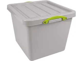 Recycled opbergdoos 60 liter Grijs Stapelbaar - 4