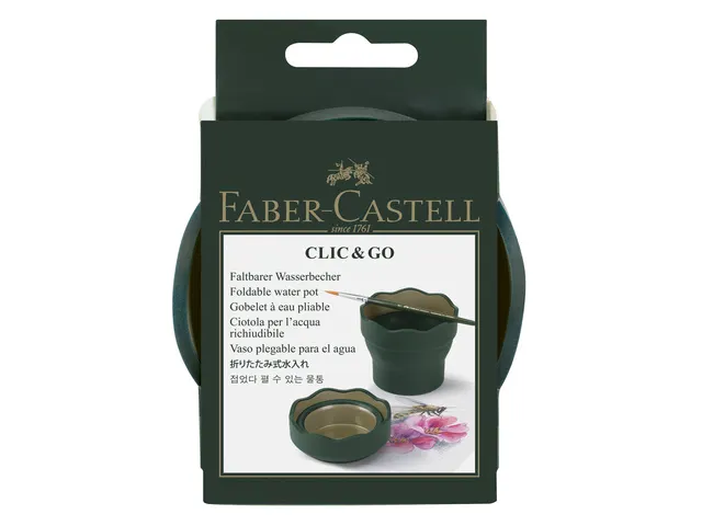 watercup Faber-Castell Clic & Go donkergroen