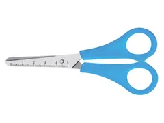 Kinderschaar Westcott 130mm ronde punt lichtblauw
