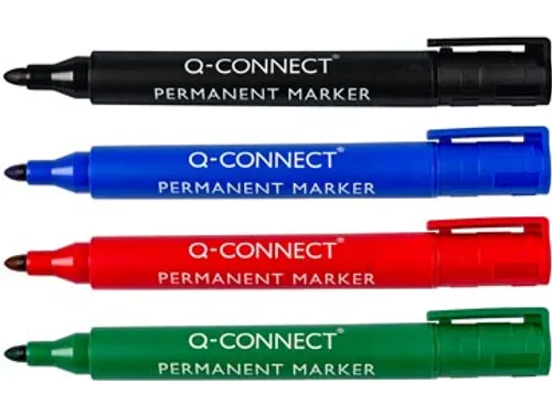Permanente Marker Ronde Punt Assorti 4 Stuks