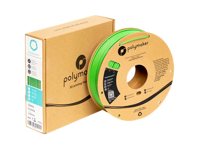 Polymaker 3D filament PolySmooth PVB 1.75mm Groen 0.75kg