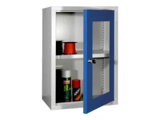 Hangkast 600x400x300mm Achterwand Glad Ral 7035 Front Ral 5010 - 2