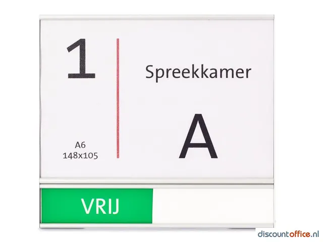 Deurbord A6 Vrij-bezet Tekststrook