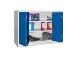Ruime Vouwdeurkast 1000x1200x600mm 2legborden Ral7035 Front Ral5010